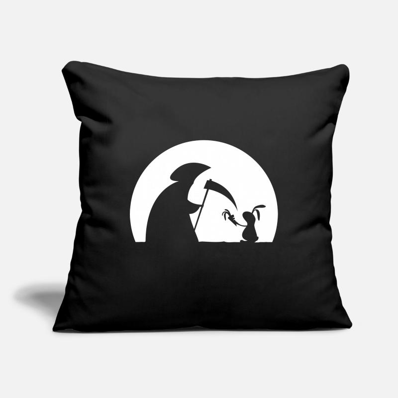 Lapin carotte mort moissonneuses lapin carotte Housse de coussin décorative 45 x 45 cm