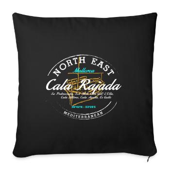 Cala Rajada - Sofa pillowcase 17,3'' x 17,3'' (45 x 45 cm) - black - Front