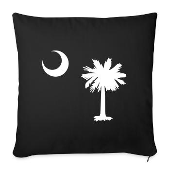 South Carolina - Sofa pillowcase 17,3'' x 17,3'' (45 x 45 cm) - black - Front