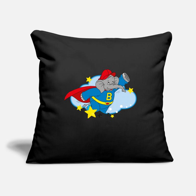 Benjamin Blümchen Superheld mit Cape Sofakissenbezug 45 x 45 cm