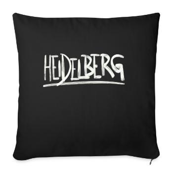 Einfach nur Heidelberg - Sofakissenbezug 45 x 45 cm - Schwarz - Vorne