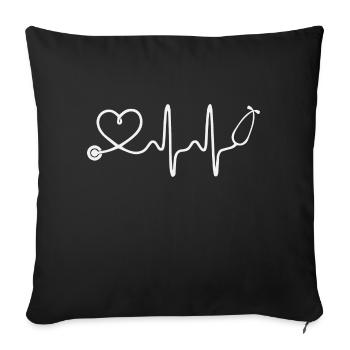Nurse Doctor Hospital nurse - Sofa pillowcase 17,3'' x 17,3'' (45 x 45 cm) - black - Front