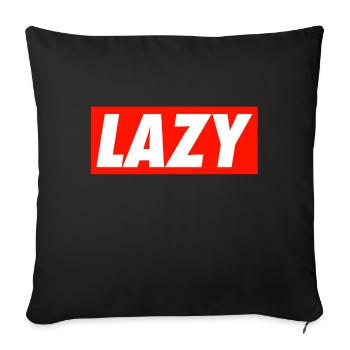 Lazy - Sofa pillowcase 17,3'' x 17,3'' (45 x 45 cm) - black - Front