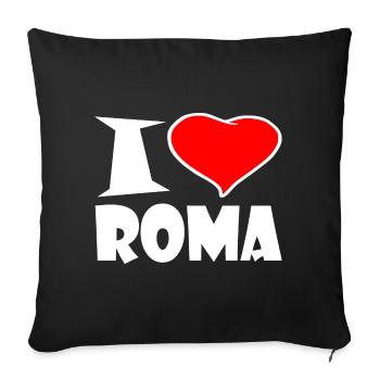 J'aime Roma - Housse de coussin décorative 45 x 45 cm - noir - Devant