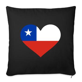 Chile - Sofakissenbezug 45 x 45 cm - Schwarz - Vorne
