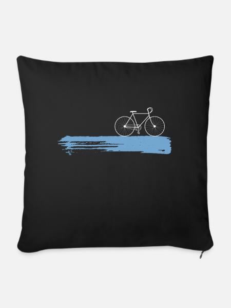 Fahrrad - Sofakissenbezug 45 x 45 cm - Schwarz