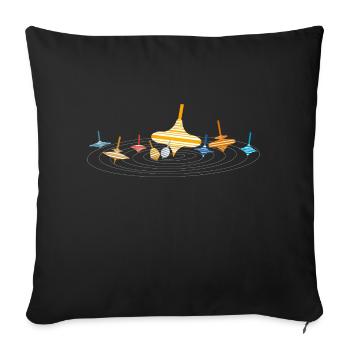 Système solaire - Housse de coussin décorative 45 x 45 cm - noir - Devant