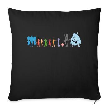 Crew Nakama - Housse de coussin décorative 45 x 45 cm - noir - Devant