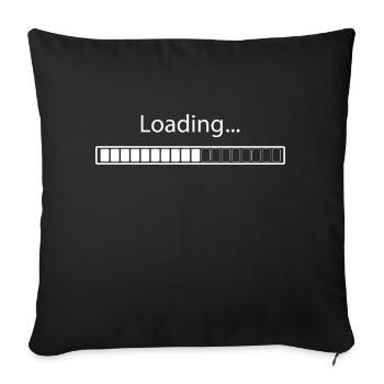 Loading in progress - Sofa pillowcase 17,3'' x 17,3'' (45 x 45 cm) - black - Front