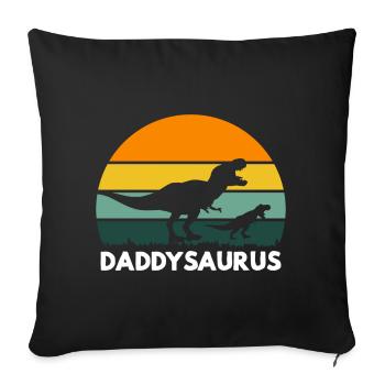 Dinosaurs Tyrannosaurus Rex T-Rex - Sofakissenbezug 45 x 45 cm - Schwarz - Vorne