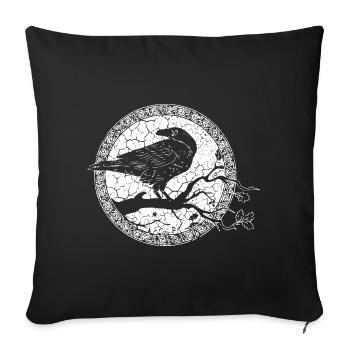 Ohdins Wickinger Raabe - Sofa pillowcase 17,3'' x 17,3'' (45 x 45 cm) - black - Front