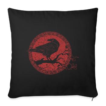 Ohdins Raabe - Nordic Viking - Sofa pillowcase 17,3'' x 17,3'' (45 x 45 cm) - black - Front