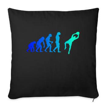 Evolution Torhüter Fußball Torwart Fußballer Fußba - Sofakissenbezug 45 x 45 cm - Schwarz - Vorne