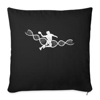 Handball Équipe de handball Joueur de handball Joueur de handball - Housse de coussin décorative 45 x 45 cm - noir - Devant