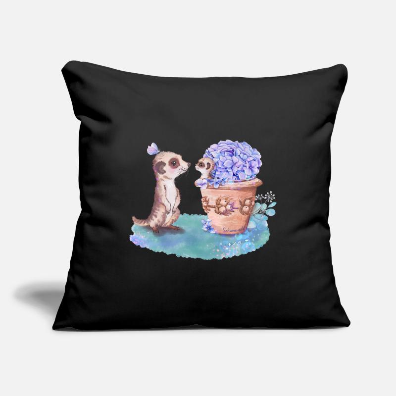 Suricate Housse de coussin décorative 45 x 45 cm