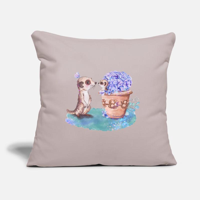 Suricate Housse de coussin décorative 45 x 45 cm