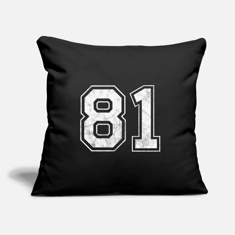 Number 81 Sofa pillowcase 17,3'' x 17,3'' (45 x 45 cm)