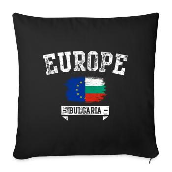 Europe Bulgaria Brush Flag - Sofa pillowcase 17,3'' x 17,3'' (45 x 45 cm) - black - Front