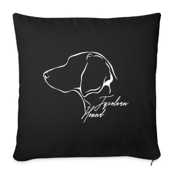 TYROLEAN HOUND Profile Dogs Dog Wilsigns - Sofa pillowcase 17,3'' x 17,3'' (45 x 45 cm) - black - Front