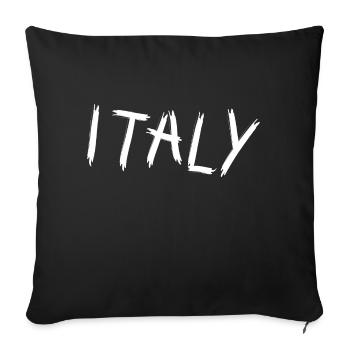 italy - Sofakissenbezug 45 x 45 cm - Schwarz - Vorne