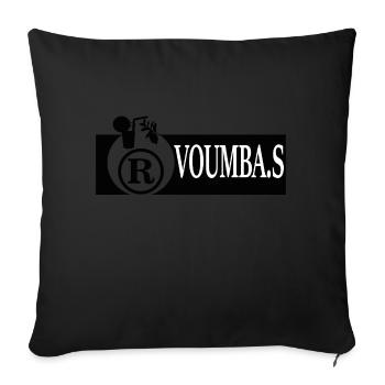 VOUMBA. S JUS - Sofakissenbezug 45 x 45 cm - Schwarz - Vorne