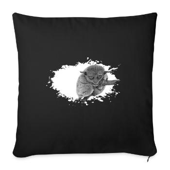 Tarsier Koboldmonkey Monkey - Sofakissenbezug 45 x 45 cm - Schwarz - Vorne