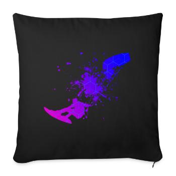 Femmes Kitesurf Kitesurf Hommes Kitesurf Kitesurf - Housse de coussin décorative 45 x 45 cm - noir - Devant