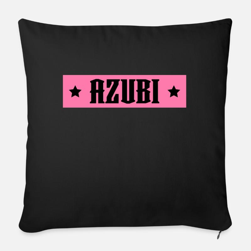 AZUBI rosa tshirt - Sofakissenbezug 45 x 45 cm - Schwarz