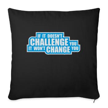 Workout Fitness Motivation Quote - Sofa pillowcase 17,3'' x 17,3'' (45 x 45 cm) - black - Front