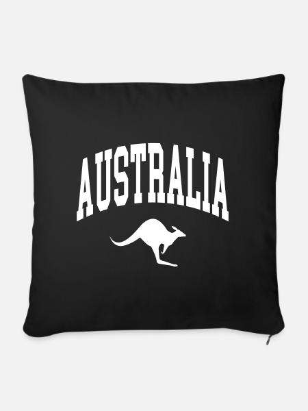 Australien - Sofakissenbezug 45 x 45 cm - Schwarz