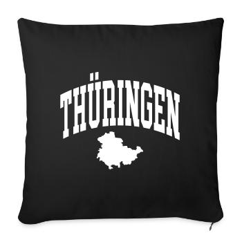 Thüringen - Sofakissenbezug 45 x 45 cm - Schwarz - Vorne