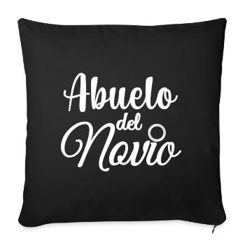 Abuelo del Novio Groom's Grandpa Wedding Party - Sofa pillowcase 17,3'' x 17,3'' (45 x 45 cm) - black - Front