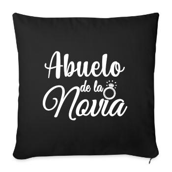 Abuelo de la Novia Bride's Grandpa Wedding Party - Sofa pillowcase 17,3'' x 17,3'' (45 x 45 cm) - black - Front