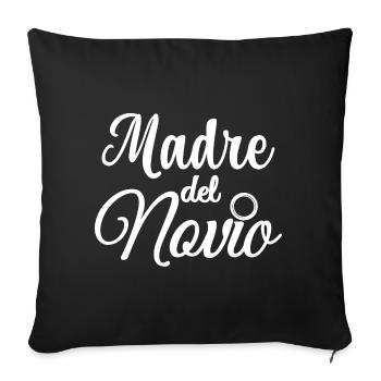 Madre del Novio Groom's Mother Wedding Gift - Sofa pillowcase 17,3'' x 17,3'' (45 x 45 cm) - black - Front