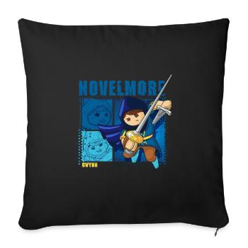 Playmobil Novelmore Emblem And Gwynn - Sofa pillowcase 17,3'' x 17,3'' (45 x 45 cm) - black - Front