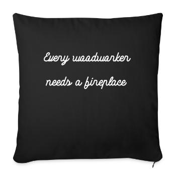 Americas Cool Woodworker Lumber Bingo Hall Tshirts - Sofa pillowcase 17,3'' x 17,3'' (45 x 45 cm) - black - Front
