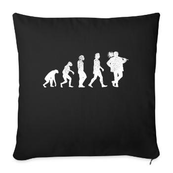 Ramoneur ramoneur ramoneur cadeau ramoneur - Housse de coussin décorative 45 x 45 cm - noir - Devant