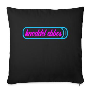 knoddel ebbes pink - Sofakissenbezug 45 x 45 cm - Schwarz - Vorne