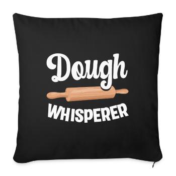 Baking Baker Baker - Sofa pillowcase 17,3'' x 17,3'' (45 x 45 cm) - black - Front