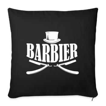 Barber Barber Shirt - Sofa pillowcase 17,3'' x 17,3'' (45 x 45 cm) - black - Front