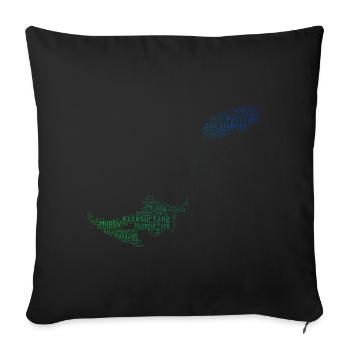 Kitesurfing Kite Kite Kitesurfing Men - Sofa pillowcase 17,3'' x 17,3'' (45 x 45 cm) - black - Front