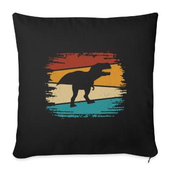 T-Rex - Sofa pillowcase 17,3'' x 17,3'' (45 x 45 cm) - black - Front