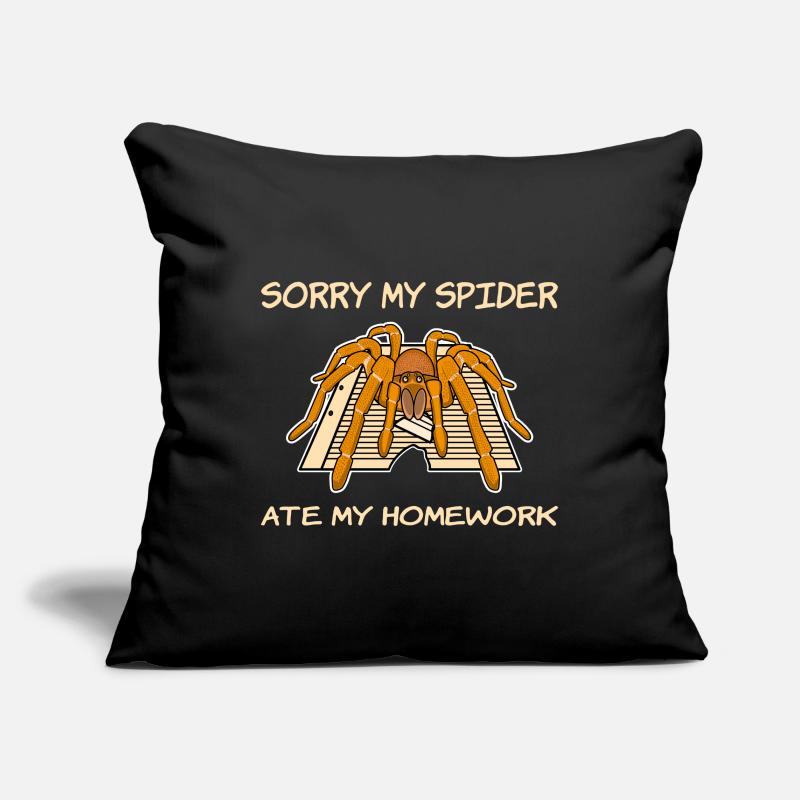 Mon araignée a mangé mes devoirs Housse de coussin décorative 45 x 45 cm