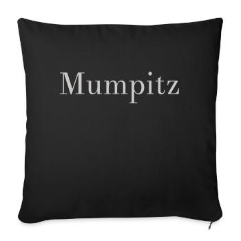 Mumpitz - Sofakissenbezug 45 x 45 cm - Schwarz - Vorne