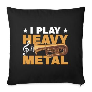 Euphonium Euphonium Player Brass Euphonist Euphonist - Sofa pillowcase 17,3'' x 17,3'' (45 x 45 cm) - black - Front