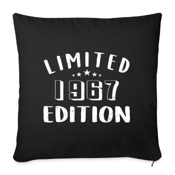 Geburtstag 1967 Limited Edition 1967 geboren sind - Sofakissenbezug 45 x 45 cm - Schwarz - Vorne