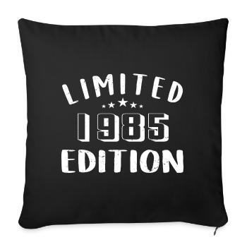 Birthday 1985 Limited Edition 1985 - Sofa pillowcase 17,3'' x 17,3'' (45 x 45 cm) - black - Front