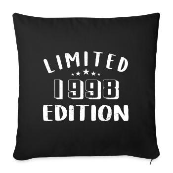 Anniversaire 1998 Edition Limitée 1998 - Housse de coussin décorative 45 x 45 cm - noir - Devant