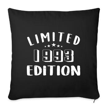 Birthday 1993 Limited Edition 1993 - Sofa pillowcase 17,3'' x 17,3'' (45 x 45 cm) - black - Front