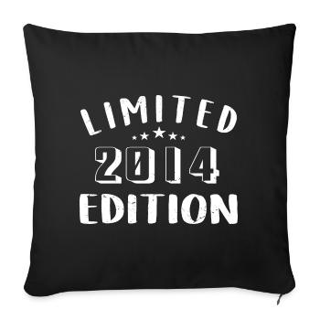 Geburtstag 2014 Limited Edition 2014 geboren sind - Sofakissenbezug 45 x 45 cm - Schwarz - Vorne